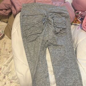 Grey CLS work out leggings, scrunch butt